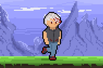 make pixel art characters and animation for the game
