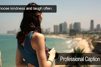 add subtitles or captions, transcribe for you
