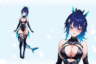 design live 2d vtuber model live2d facerig vtube studio live2d rigging streaming