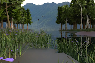 design 3d modelling environment with blender
