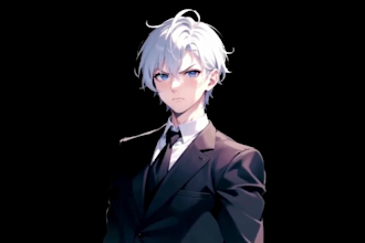 design and rig live2d vtuber model, 2d anime vtuber commission