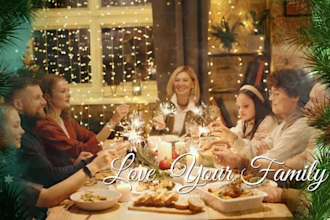 create memorable christmas and new year slideshow video