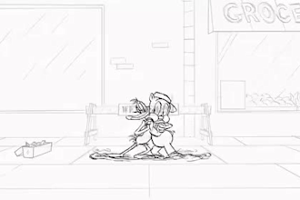 create 2d memecoin animation, 2d traditional, frame by frame, 2d hand drawn