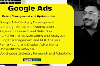 setup google ads PPC search campaigns with free optimization