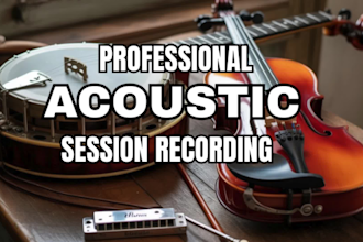 do banjo, harmonica, violin, mandolin recording for new year track