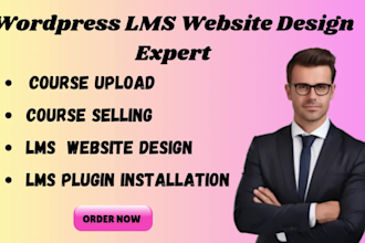 design responsive wordpress lms websites for online courses