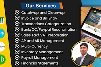 do accounting and bookkeeping for restaurant, cafe, food truck, bakery, and bar