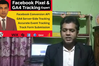 fix or setup facebook pixel,ga4,server side tracking, meta conversion API, GTM
