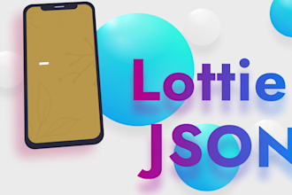 create lottie, HTML5, svg, and GIF animations for the app or web