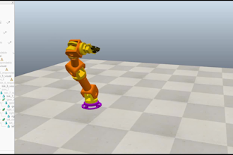 design gui for controlling mobile robot, and robotic manipulator