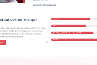 create professional portfolio website and wordpress portfolio website