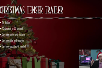 help you edit a christmas trailer for youtube