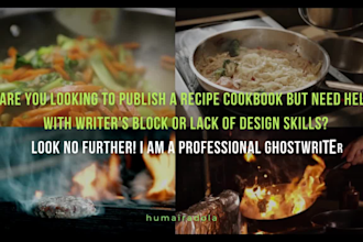 write recipe cookbooks for amazon kindle
