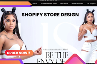 design shopify shine on store, shopify dropshipping store design, redesign seo