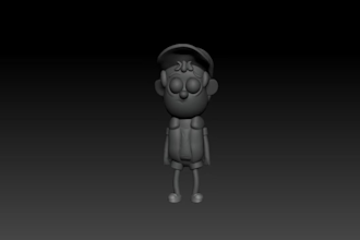 create and sculpt stylized 3d character design and model