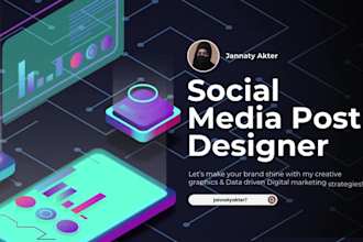 design custom social media posts and banners