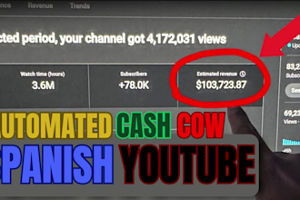 be your monetize spanish youtube automation cash cow manager