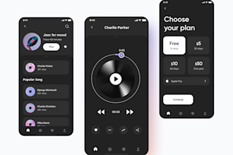 develop a music streaming app and web