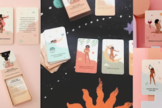design affirmation and motivational cards and esty products in 5hrs