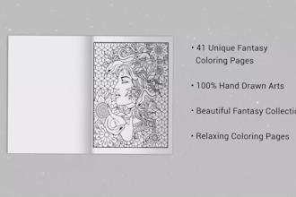 create coloring book promotional animation video