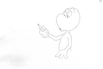 do 2d traditional animation, frame by frame animation, hand drawn , 2d line art