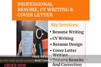 design professional resume, cv and cover letter template