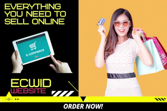 setup, design a high converting ecwid store within 24 hours