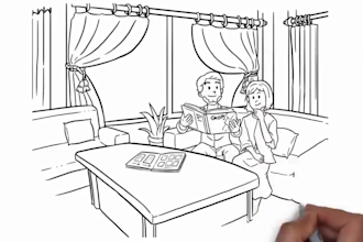 create a custom whiteboard animation explainer doodle video