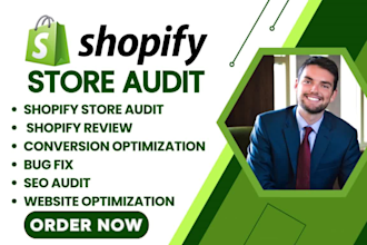 do pro shopify store audit, shopify review analyze shopify store to boost sales