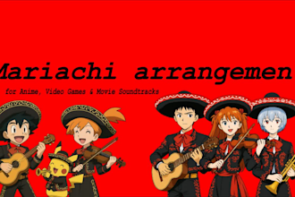 arrange your favorite anime y video game music in mariachi