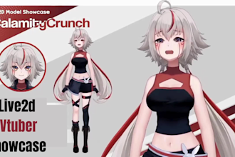 do 2d vtuber, vtuber model, live2d rigging, live2d vtuber, vtuber anime, vtuber