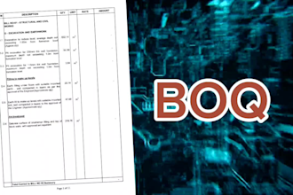do boq,cost estimate,project program,quantity take off