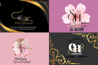 design a unique watercolor logo for your brand with best landscape
