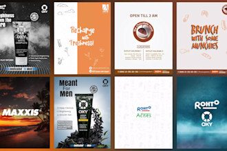 design creative social media ads, animated banner, motion poster