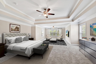 virtual staging for real estate, modern home, villa walkthrough, house render