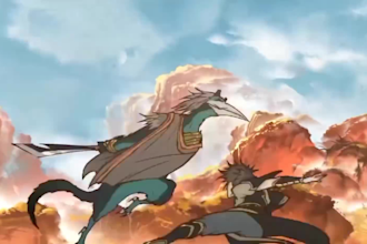render anime animation 2d japanese anime style 2d anime fighting 2d music video