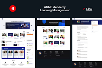 do education or online education or lms website in figma for dashboard in figma