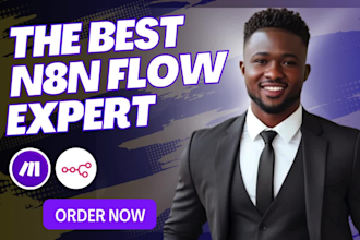 do make com automation, ai agent, n8n automation, n8n expert and n8n workflow