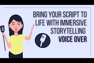 narrate your story or audiobook with emotion and clarity