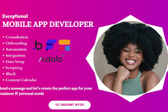 be bubble developer bubble io saas mvp marketplace adalo expert flutterflow UI