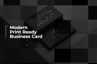 do a modern minimalist luxury business card for you