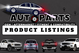do optimized car parts listings on amazon, ebay, walmart and more