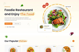 create restaurant website food ordering website grocery website