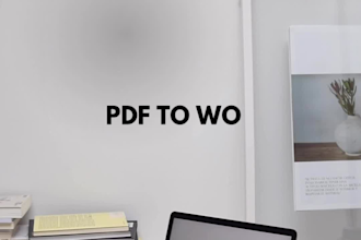do fast typing, data entry, and PDF to word conversion in english or urdu