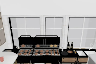 provide 3d house interior design and rendering