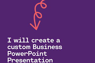 design powerpoint presentation for business or school