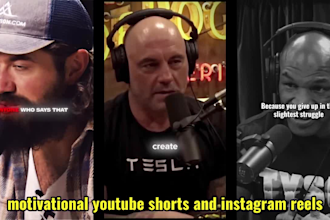 create motivational youtube shorts and instagram reels