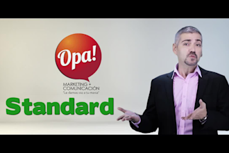 produce a green screen professional video spanish