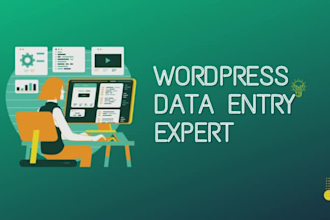 be wordpress virtual assistant, data entry data scraping
