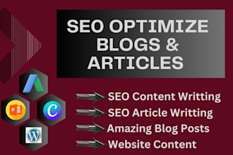 be your SEO, content writer,  blog post ,web content and article writer